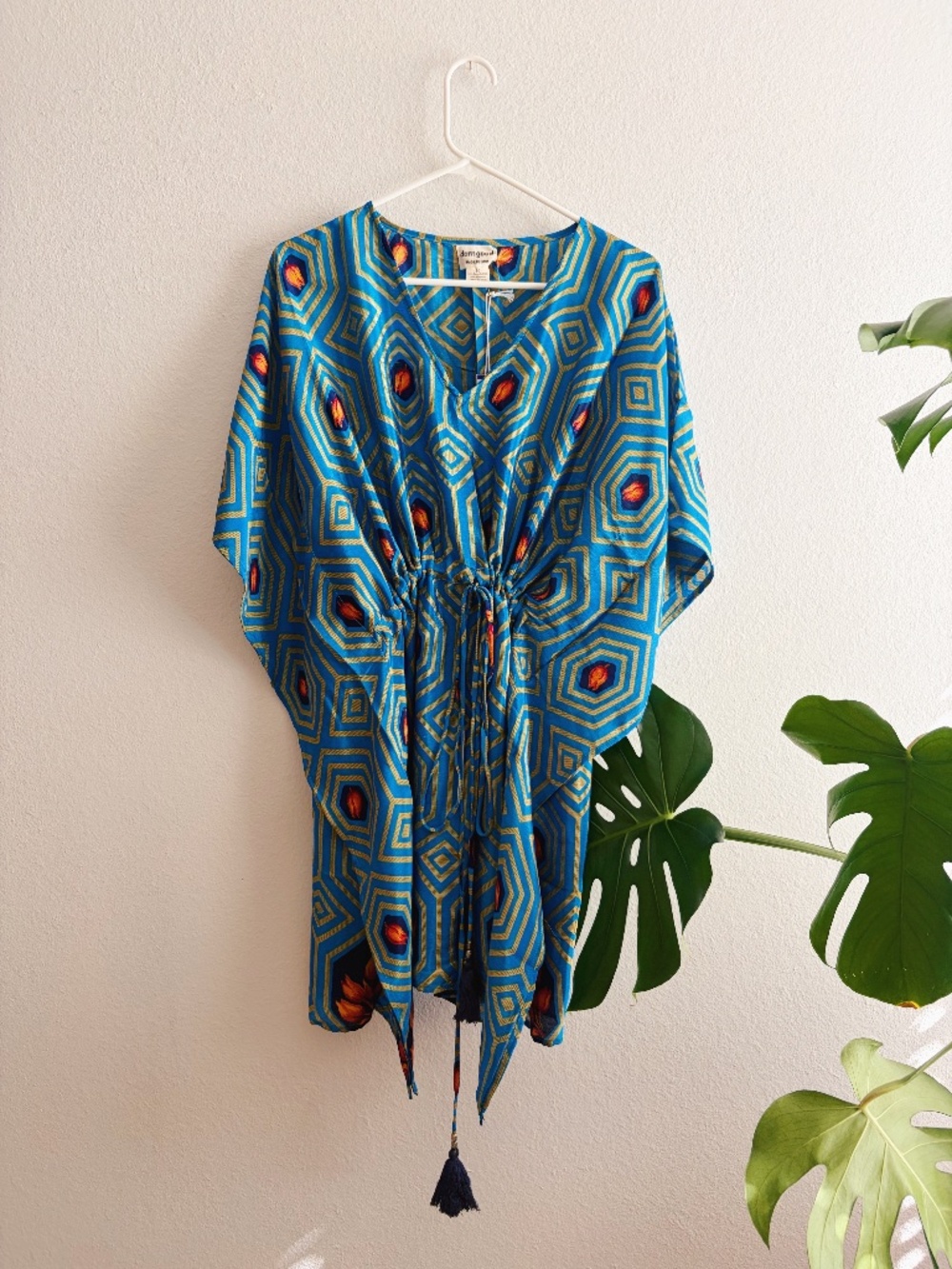 Darn Good Yarn Upcycled Short Kaftan | NWT | One Size (Fits 0–12)
